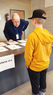 Saapuminen kisapaikalle.