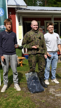 Emil Rannikko, Frans Laukka ja Eetu Lindholm.