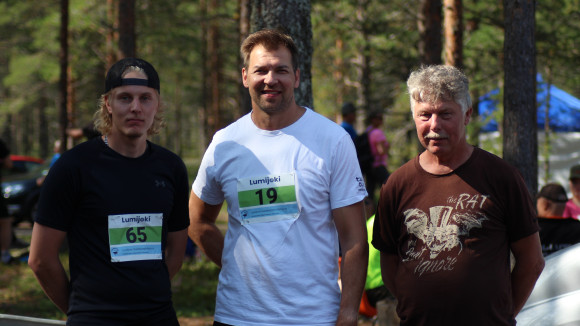Roope R&auml;is&auml;nen, Petri Hiltunen ja Heikki Eerik&auml;inen.