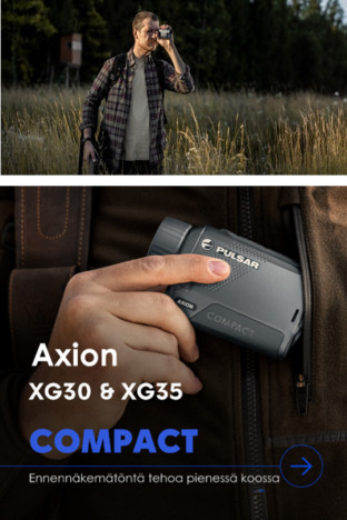 Taskukoon lämpökamera Pulsar Axion Compact mallisarja.