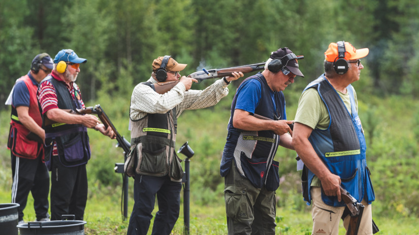 M70 metsästystrapin alkukilpailu käynnissä.