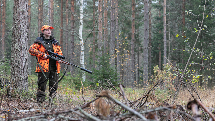Metsästäjä passissa Ellit Erätulilla -tapahtumassa vuonna 2022.